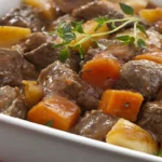 Como fazer uma carne de panela com batata e cenoura