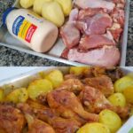 Como fazer uma coxa de frango com batata e maionese