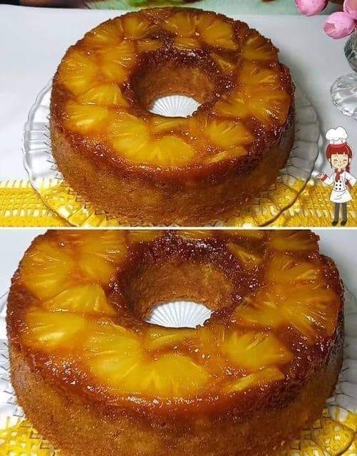 Como fazer um Bolo de Abacaxi Caramelizado