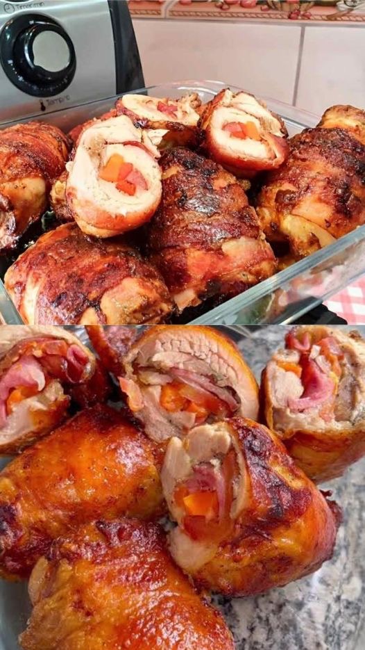 Como fazer sobrecoxa de frango recheada na airfryer