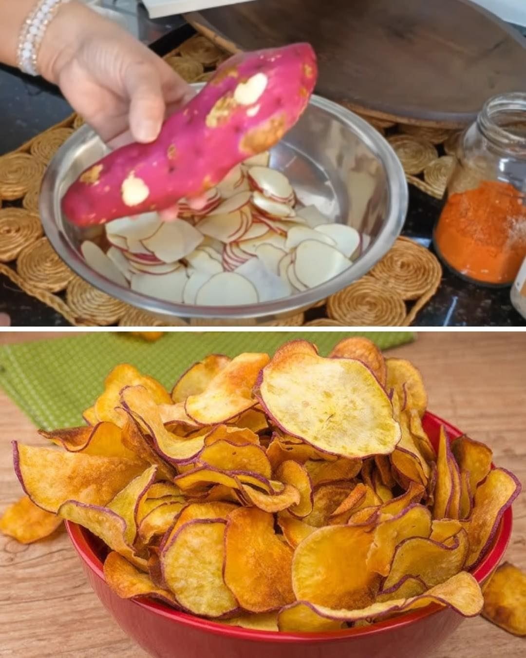 Como fazer chips de batata doce