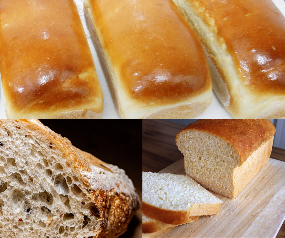 pão de forma com fermentação natural